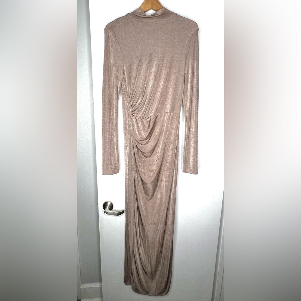 Nude slinky dress